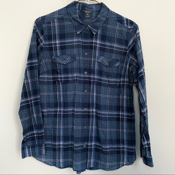 Eddie Bauer button down - blue - Picture 2 of 3
